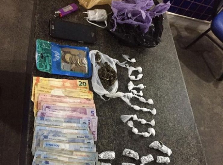 Suspeitos do tráfico são presos com drogas e dinheiro em Castro Alves