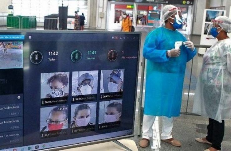 Câmeras do metrô detectam 60 pessoas com febre e mulher tem diagnóstico positivo para Covid-19