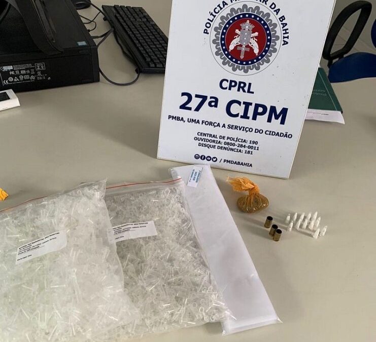 Guarnição da 27ª CIPM apreende drogas na cidade de Maragogipe