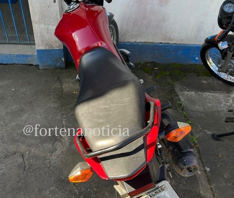 Moto com placa de Cruz das Almas é recuperada pela Polícia Civil em SAJ