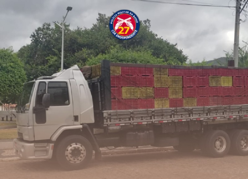 Caminhão furtado é recuperado pela PM em Santa Teresinha
