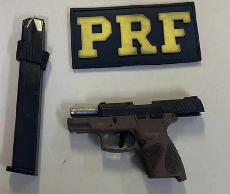 PRF encontra pistola e munições escondidas em caminhonete na BR-101, em São Gonçalo dos Campos