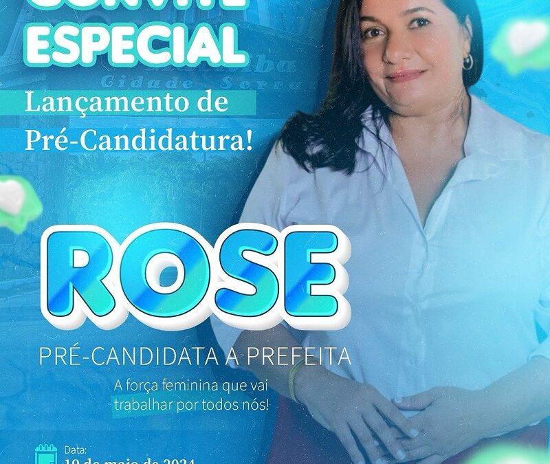 PSD lança pré-candidatura de Rose Reis à Prefeitura de Muritiba neste domingo