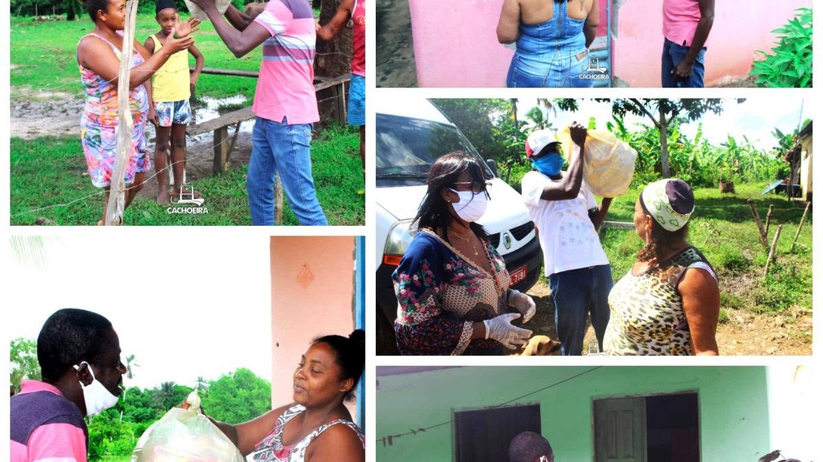 CACHOEIRA: Prefeitura Municipal Junto à Sec. de Promoção à Igualdade Racial e de Assistência Social entregam cestas básicas as famílias das comunidades quilombolas