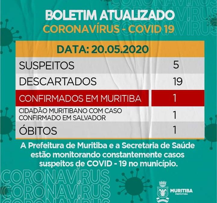 MURITIBA: Prefeitura  divulga últimas atualizações no Boletim Epidemiológico: