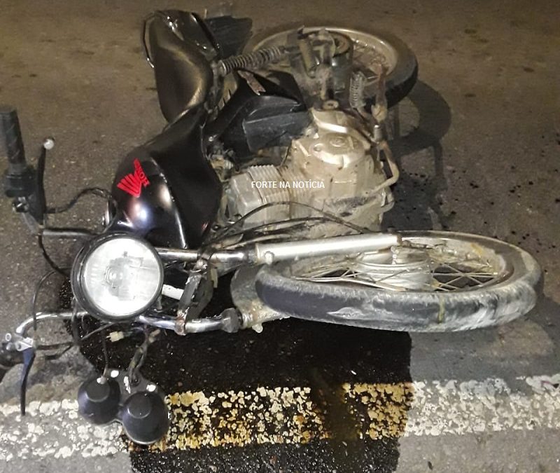 Colisão entre carro e moto deixa duas pessoas feridas na BR-101, em Governador Mangabeira