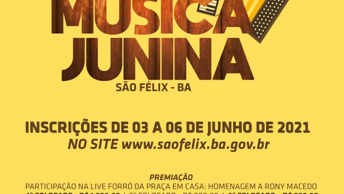 Prefeitura e Conselho de Turismo realizam o 2° Festival de Compositores de Música Junina de São Félix