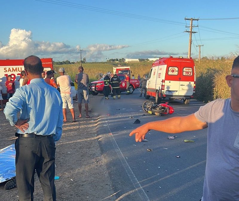 Um morre e outro fica ferido após colisão entre motos na BA-026, entre SAJ e Varzedo